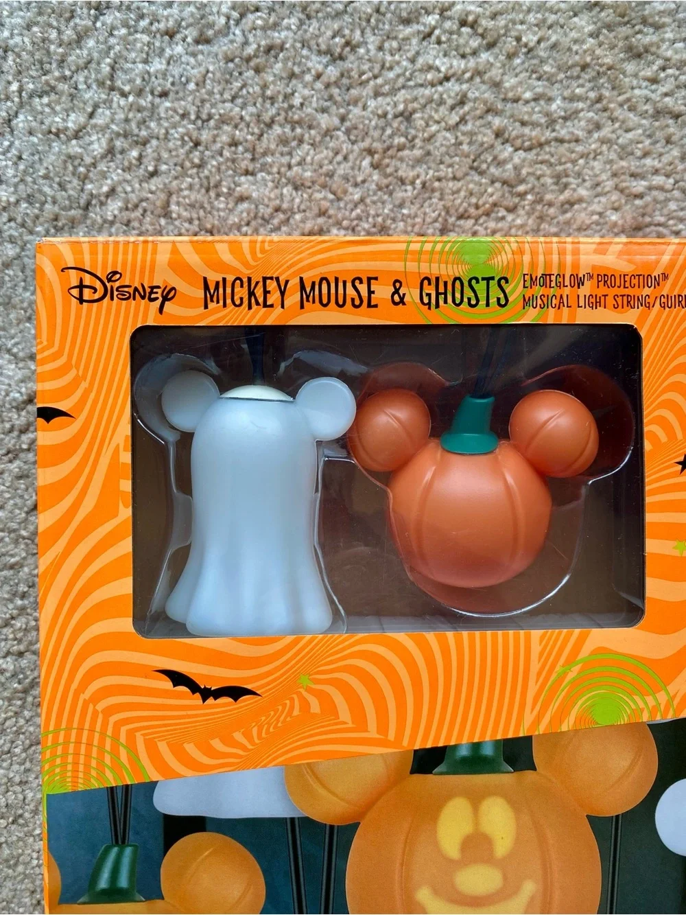 🆕 🎶 Halloween Mickey Mouse Pumpkins and Ghosts Lights Musical